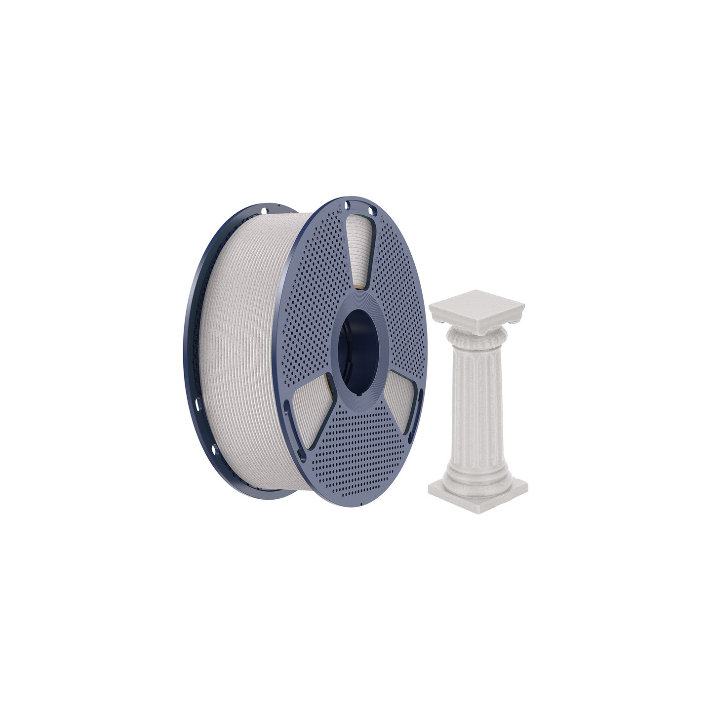 Sunlu PLA High-Speed Marble Filament (light gray)