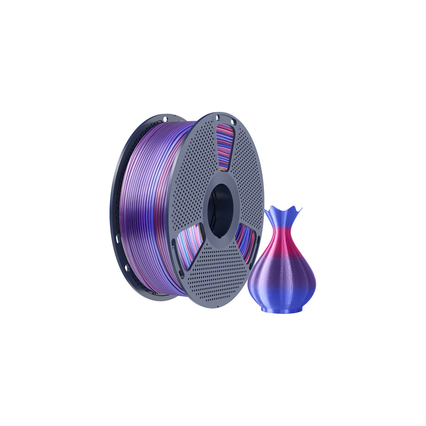 Sunlu PLA+ Silk Filament (Rainbow 02)